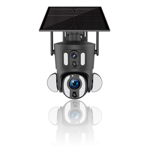 XZ6 Dual Pro - 4K Wi-Fi Dual Lens Solar Powered Rotating Security  Surveillance Camera